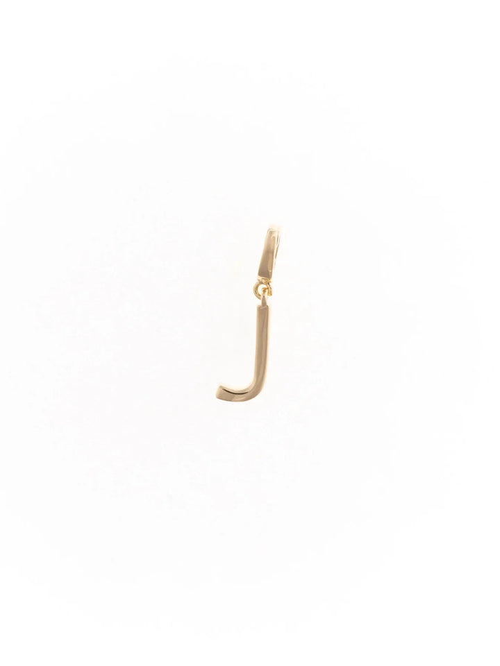 Tia Gold Initial Charm Necklace Charm Michelle McDowell J 