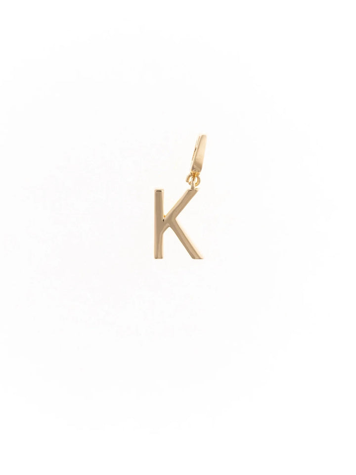 Tia Gold Initial Charm Necklace Charm Michelle McDowell K 
