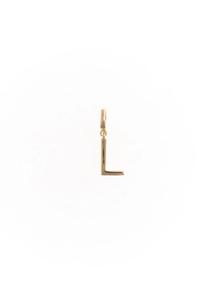 Tia Gold Initial Charm Necklace Charm Michelle McDowell L 