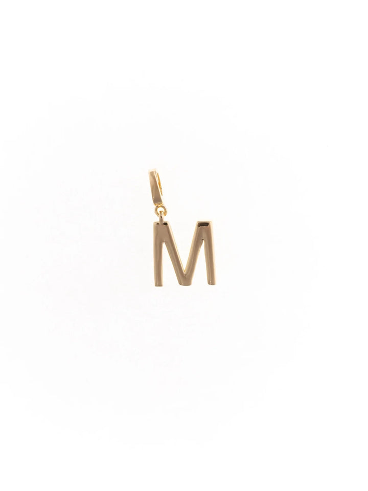 Tia Gold Initial Charm Necklace Charm Michelle McDowell M 