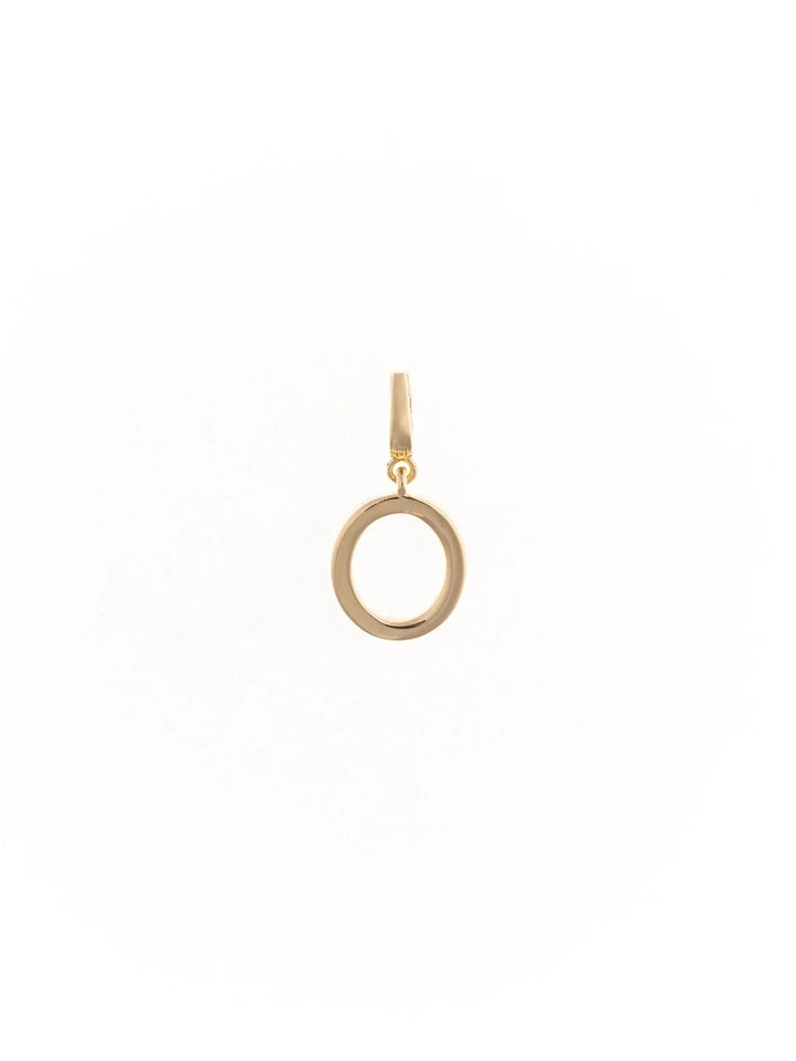 Tia Gold Initial Charm Necklace Charm Michelle McDowell O 