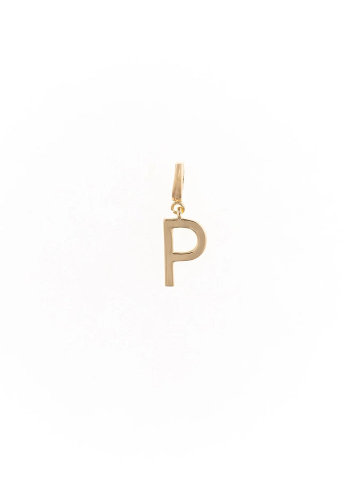 Tia Gold Initial Charm Necklace Charm Michelle McDowell P 
