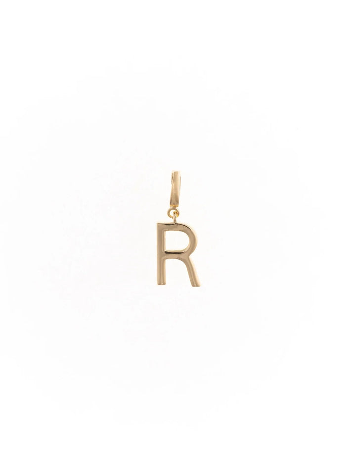 Tia Gold Initial Charm Necklace Charm Michelle McDowell R 