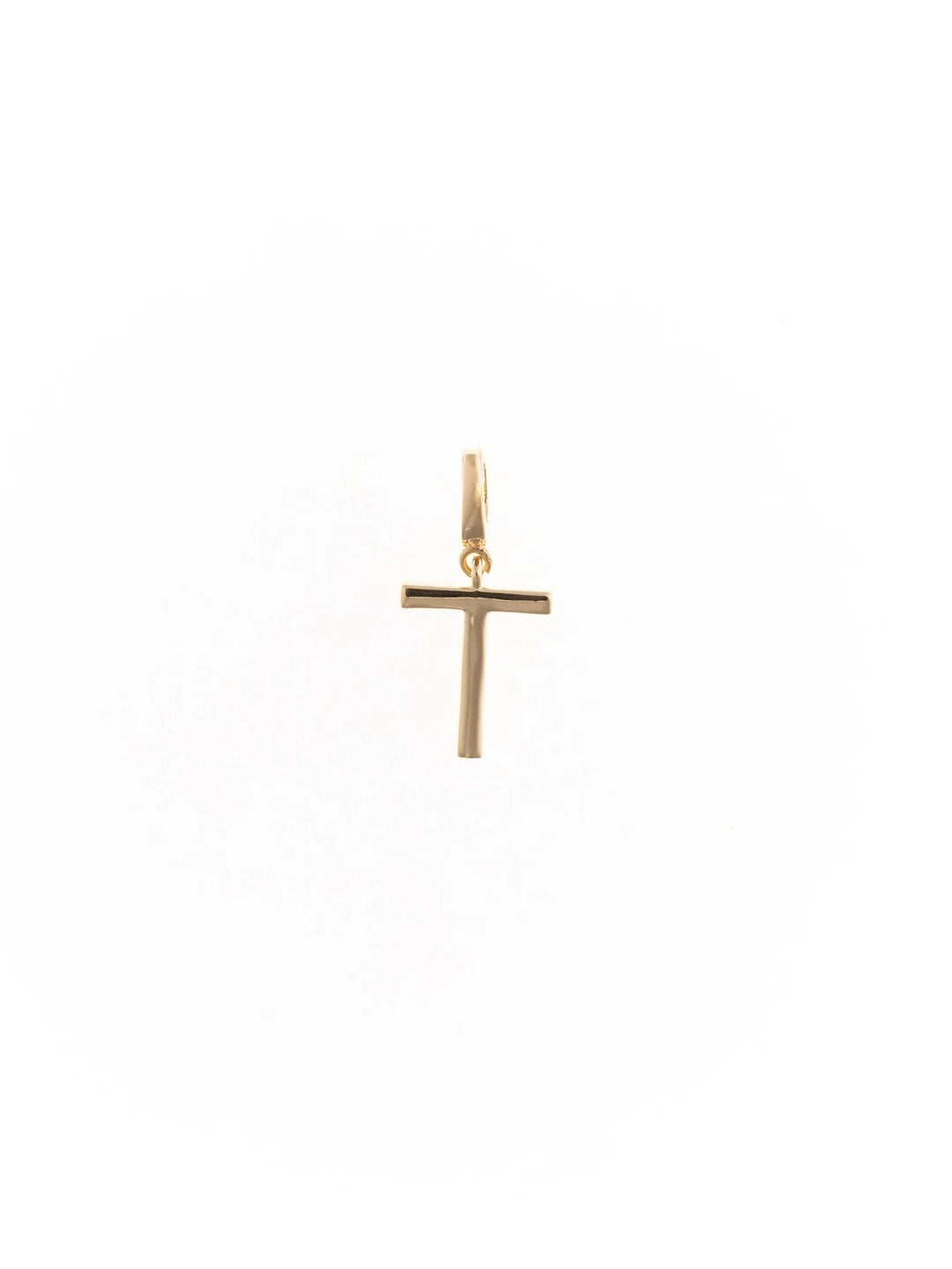 Tia Gold Initial Charm Necklace Charm Michelle McDowell T 
