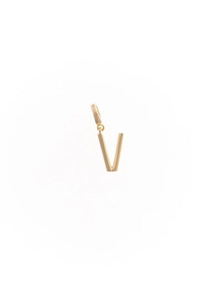 Tia Gold Initial Charm Necklace Charm Michelle McDowell V 