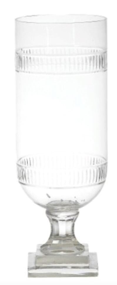 Tiffany Cut Glass Hurricanes Vase A Sanoma Inc 