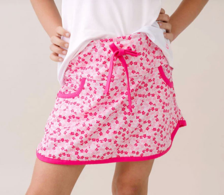 Tiffany Skort - Pink Petals Girl Skirt Set Athleisure 