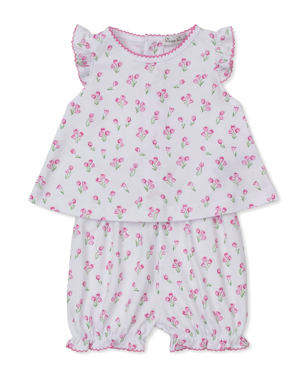 Timeless Tulips Sunsuit Set Girl Bloomer Set Kissy Kissy 