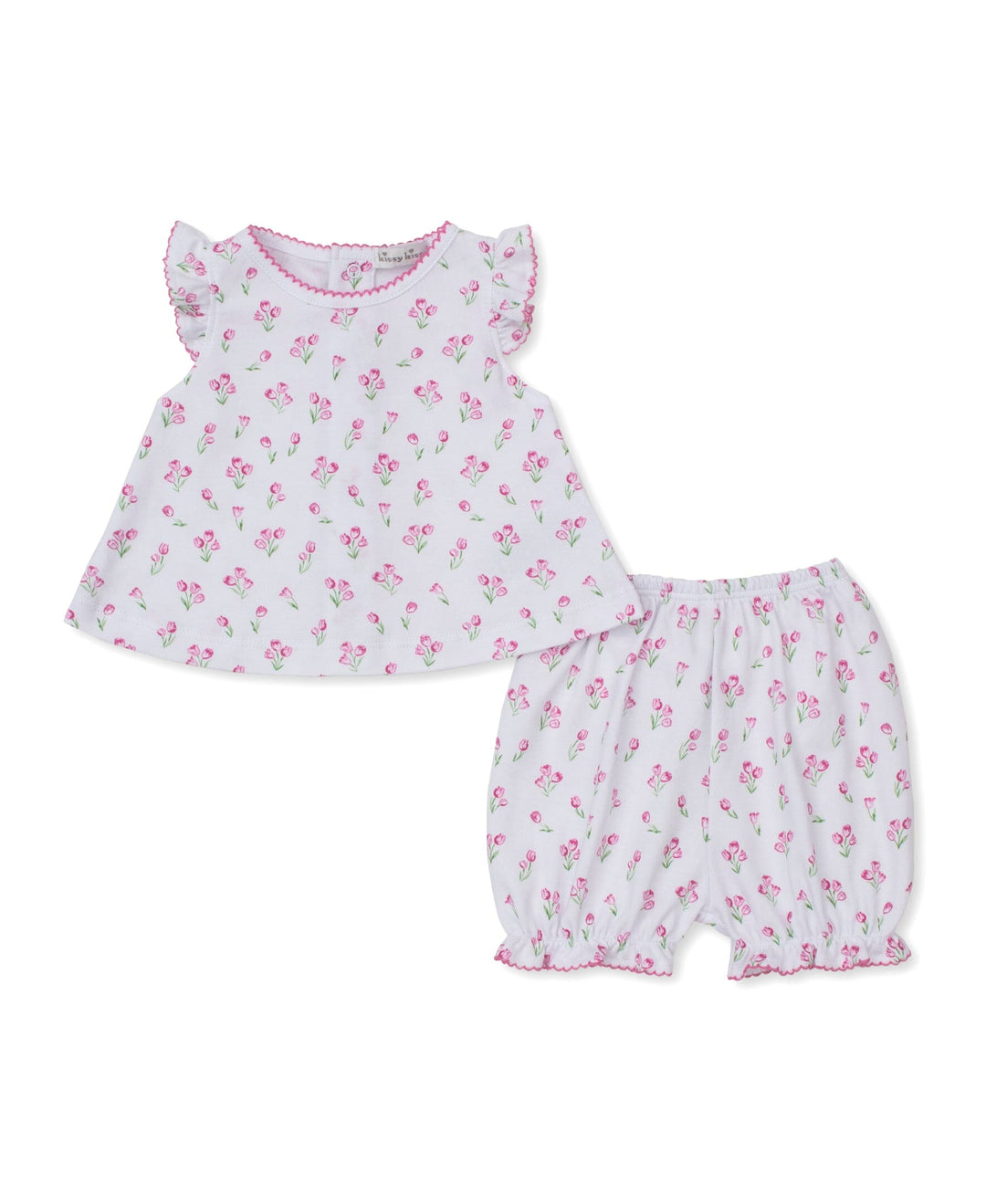 Timeless Tulips Sunsuit Set Girl Bloomer Set Kissy Kissy 