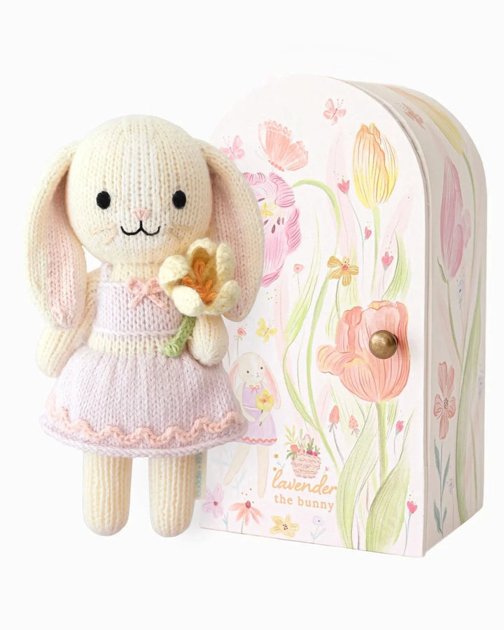 Tiny Lavender the Bunny Plush Toy Cuddle + Kind 