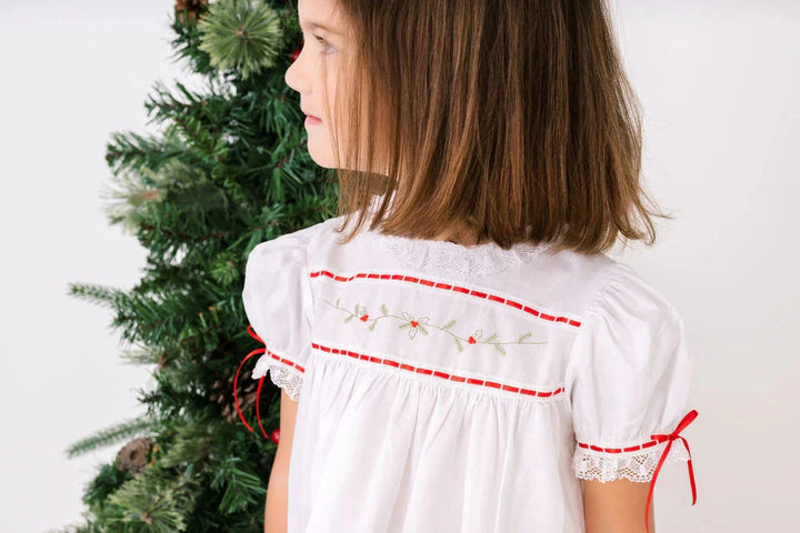 Tiny Town Dress - Winslow White Batiste Holly Girl Dress Lullaby Set 