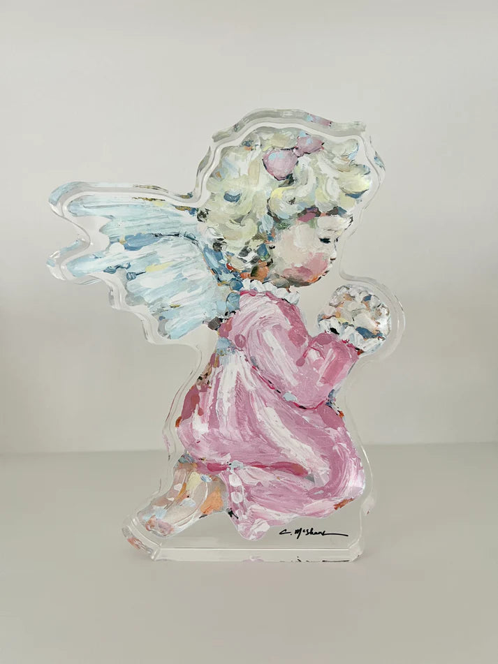 Tiny Wings Acrylic Girl Angels Home Decor Chelsea McShane Blonde 