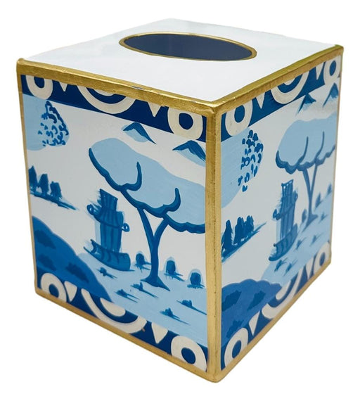 Tissue Box Cover - Canton Blue Home Decor Dana Gibson 