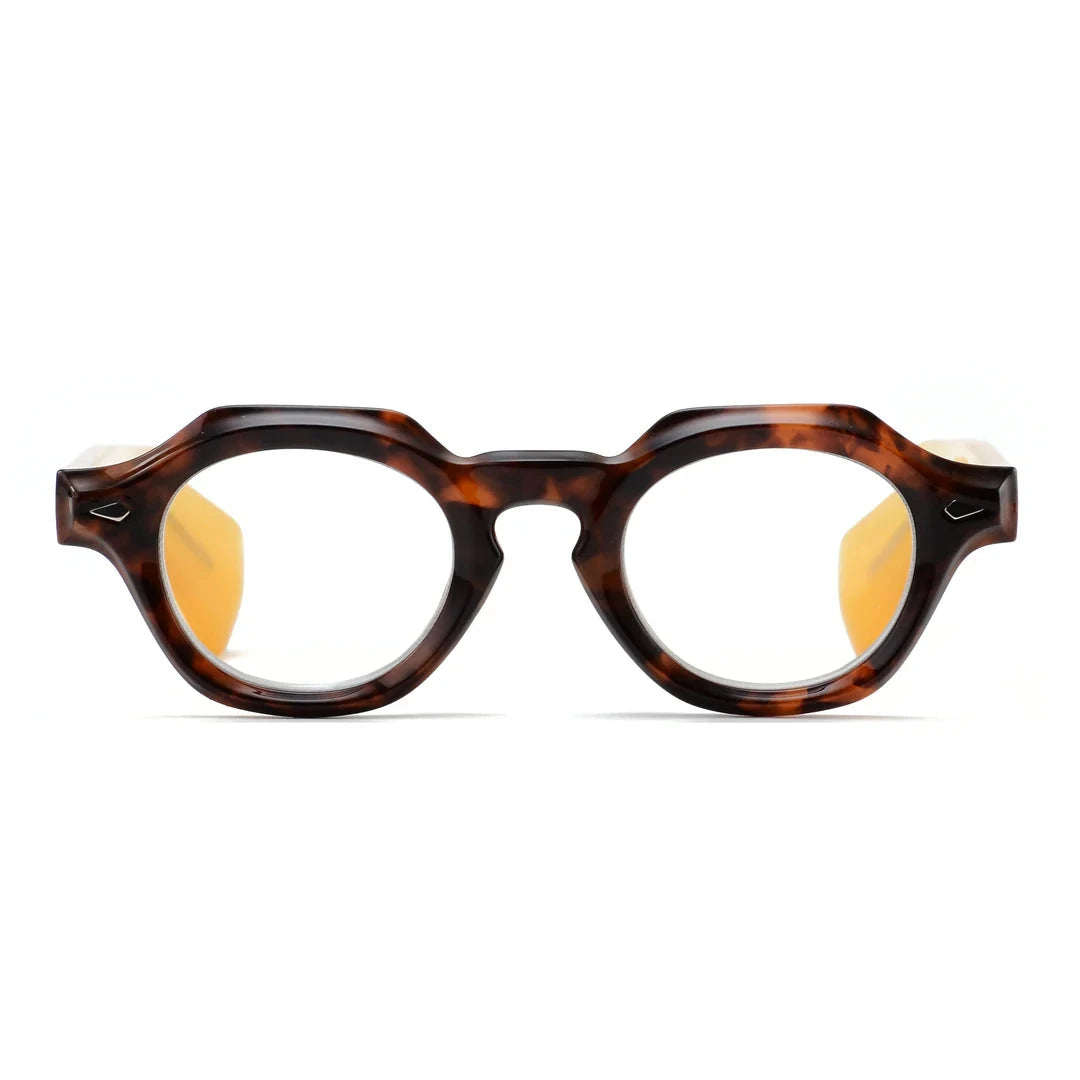 Toby Readers - Tortoise with Yellow Temples Reading Glasses Ryan Simkhai 