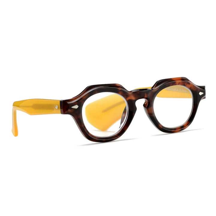 Toby Readers - Tortoise with Yellow Temples Reading Glasses Ryan Simkhai 
