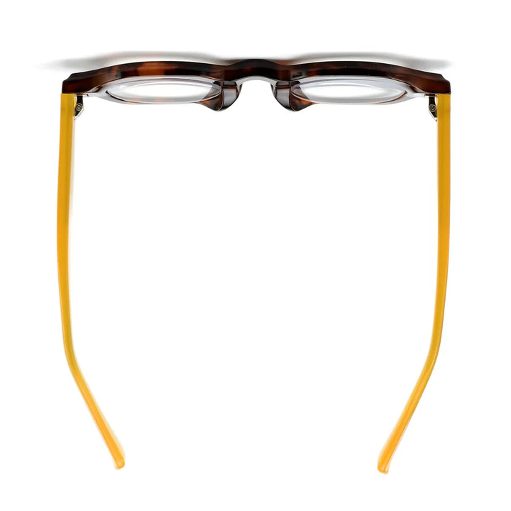 Toby Readers - Tortoise with Yellow Temples Reading Glasses Ryan Simkhai 