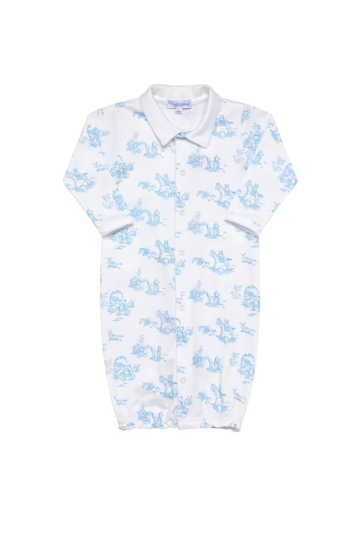 Toile Converter Gown - Blue Converter Gown Nella Pima 