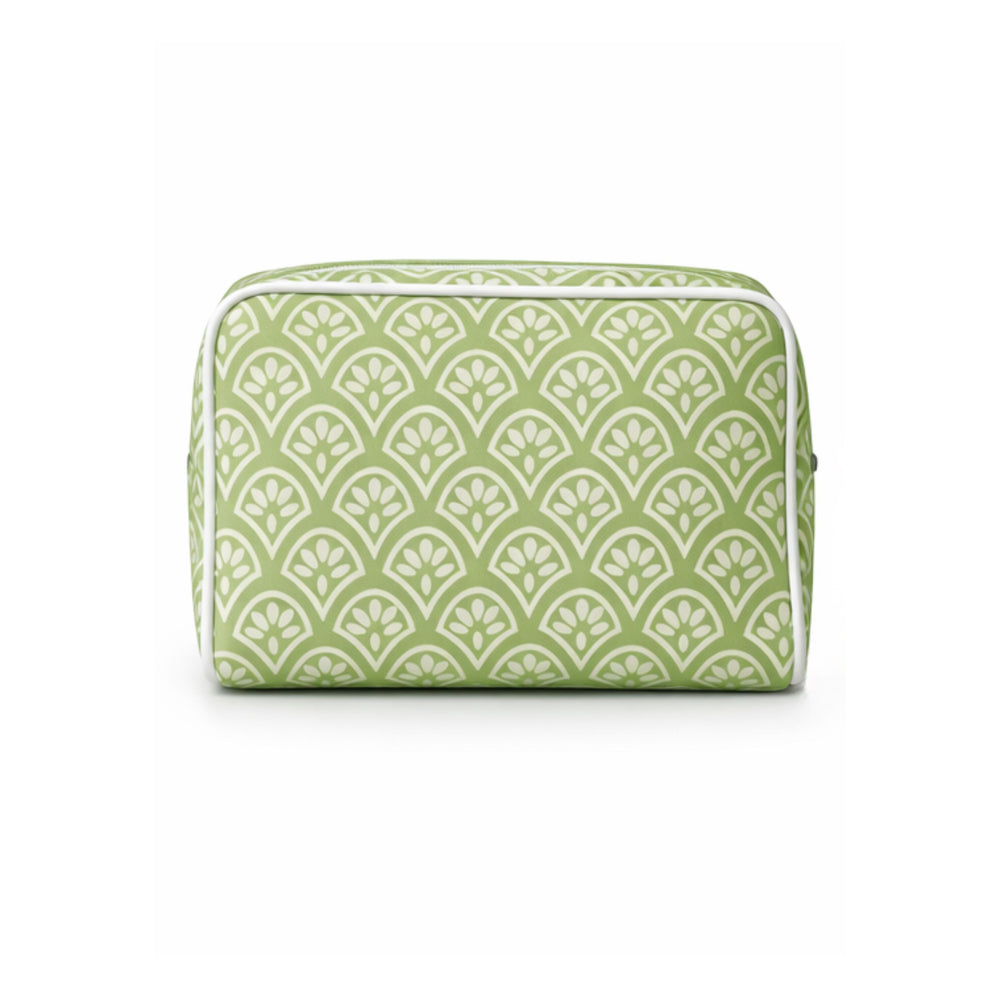Toiletry Bag- Green Patterned Cosmetic/Accessories Bags Weezie Small 