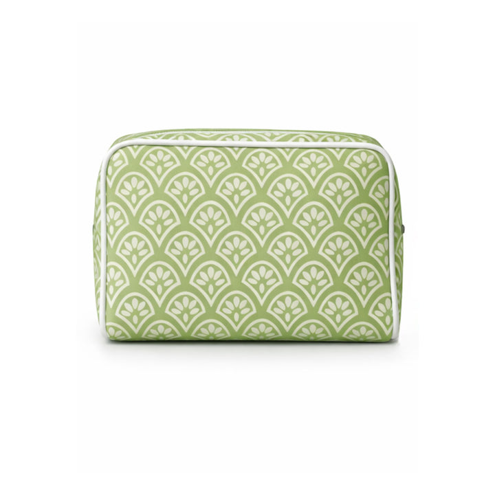 Toiletry Bag- Green Patterned Cosmetic/Accessories Bags Weezie Small 