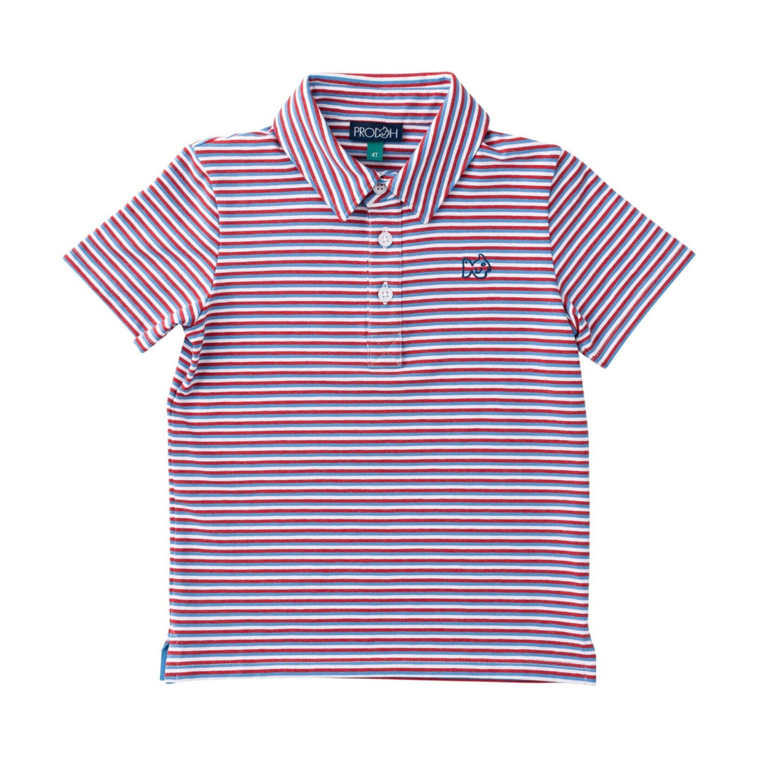 Too Cool for School Polo - Americana Stripe Boy Shirt Prodoh 