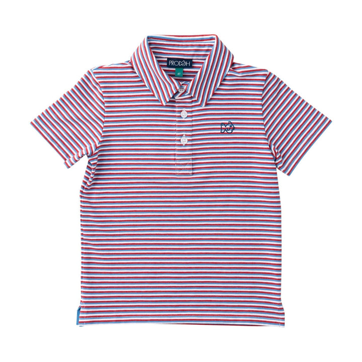 Too Cool for School Polo - Americana Stripe Boy Shirt Prodoh 