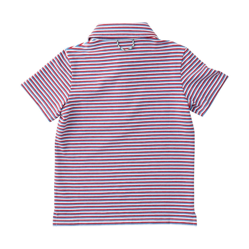 Too Cool for School Polo - Americana Stripe Boy Shirt Prodoh 