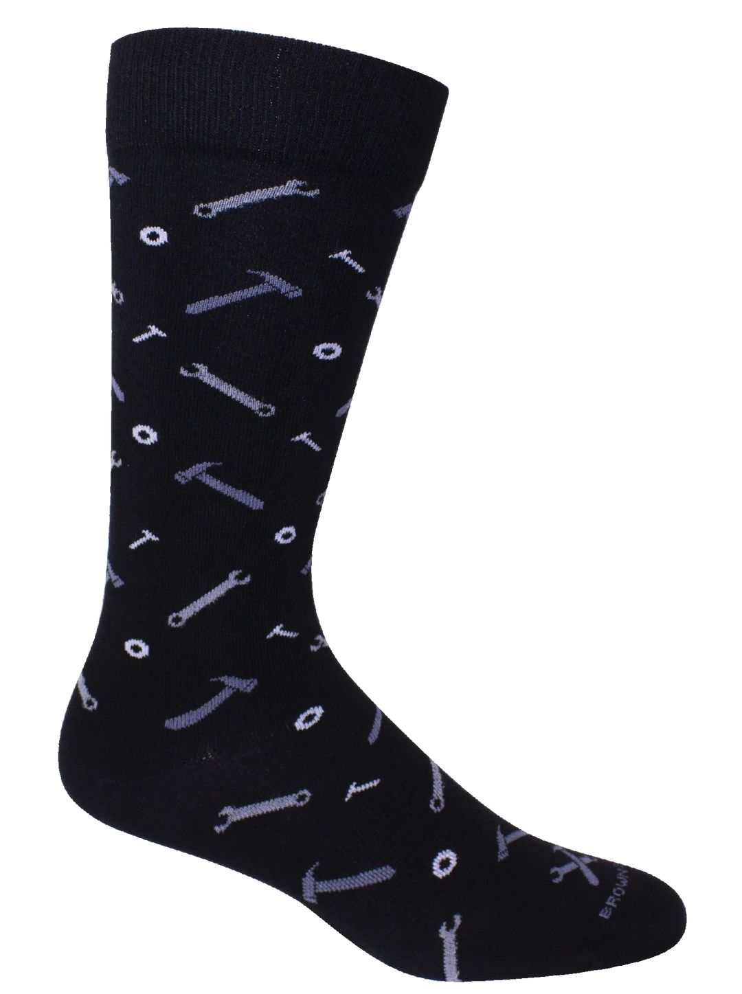 Tool Time Socks - Black Mens Socks Brown Dog 