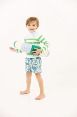 Tortola Swim Trunks - Bal Harbor Hippo Boy Bathing Suit Beaufort Bonnet 