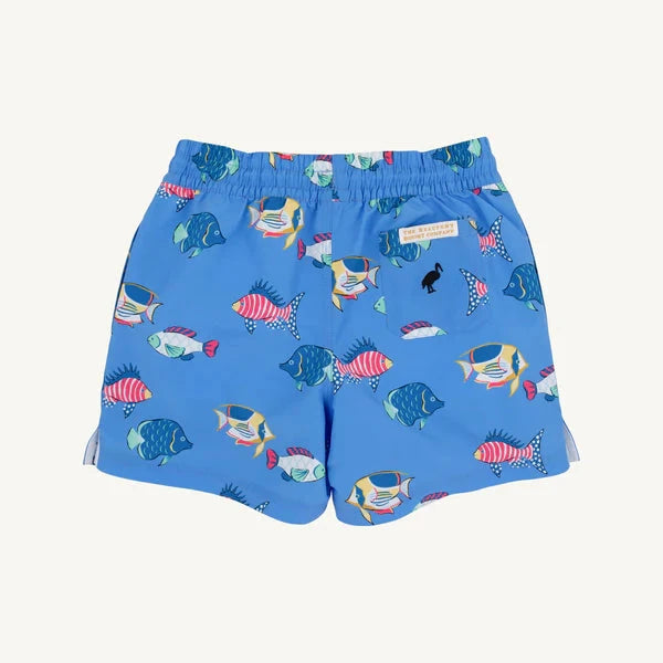 Tortola Swim Trunks - Here Fishy Fishy Boy Bathing Suit Beaufort Bonnet 