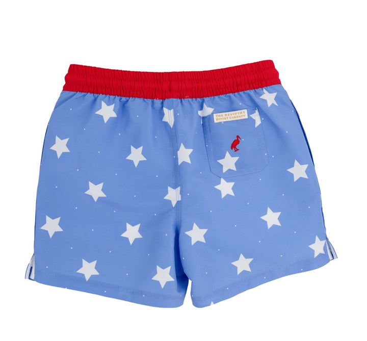 Tortola Swim Trunks - North Sea Stars Boy Bathing Suit Beaufort Bonnet 