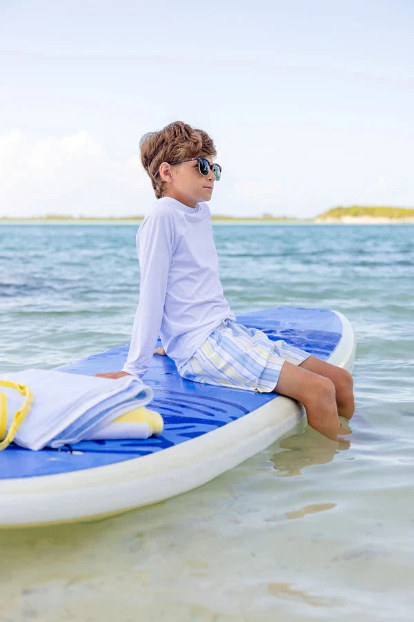 Tortola Swim Trunks - Sobro Stripe Boy Bathing Suit Beaufort Bonnet 