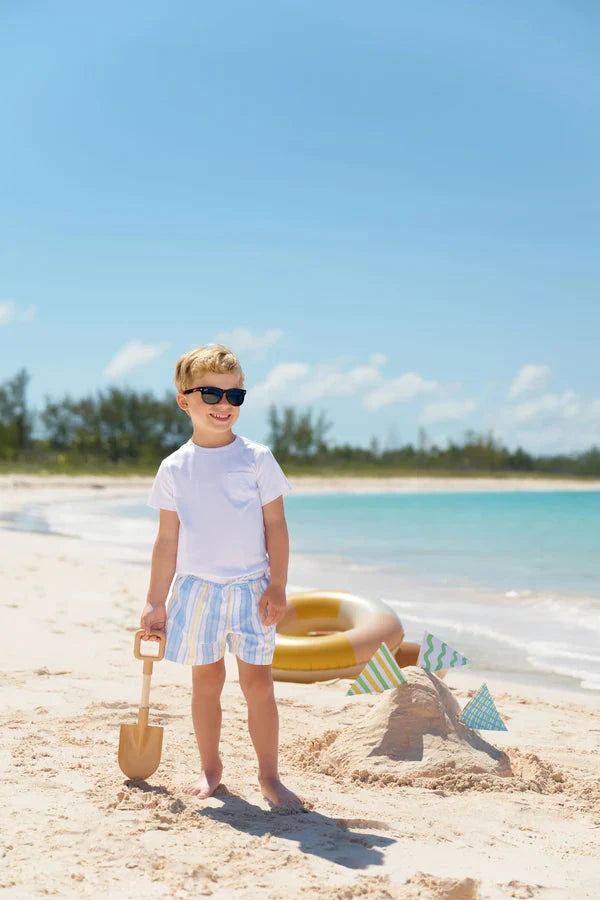 Tortola Swim Trunks - Sobro Stripe Boy Bathing Suit Beaufort Bonnet 