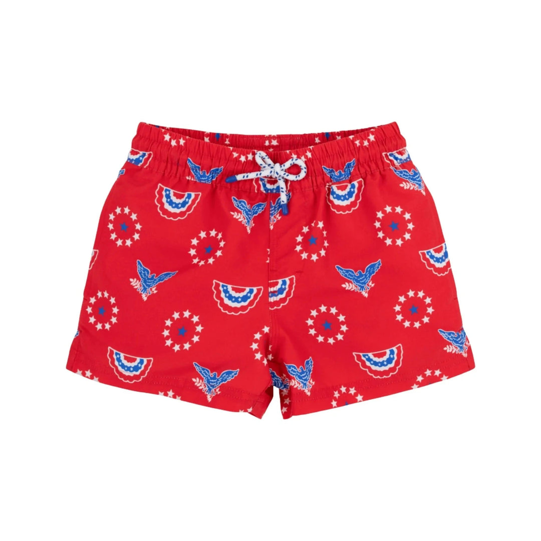 Tortola Swim Trunks - Star Spangled Swag Boy Bathing Suit Beaufort Bonnet 