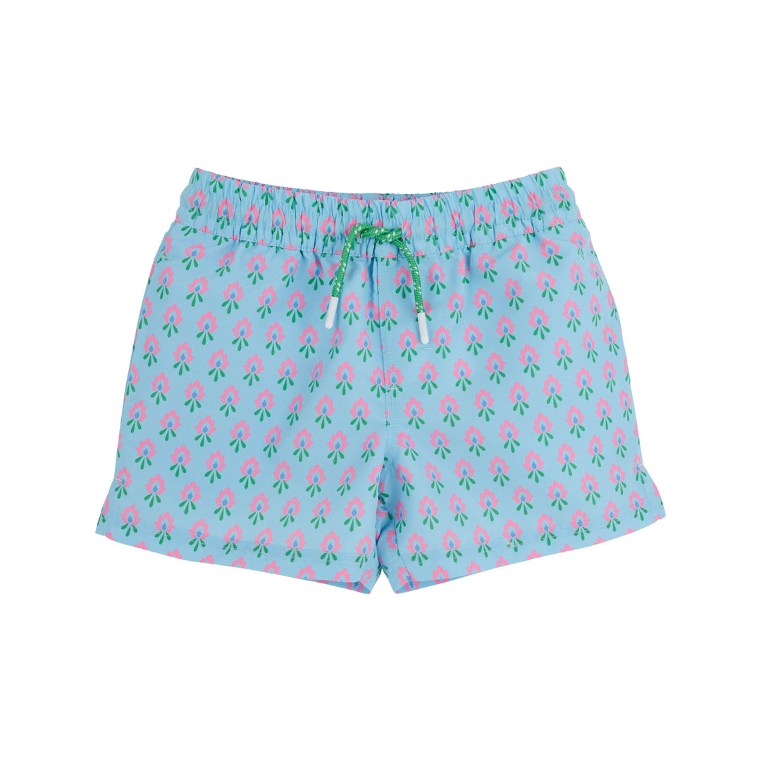 Tortola Trunks - Holly Hills Hand Block Boy Bathing Suit Beaufort Bonnet 