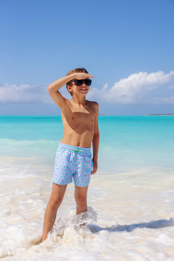 Tortola Trunks - Holly Hills Hand Block Boy Bathing Suit Beaufort Bonnet 