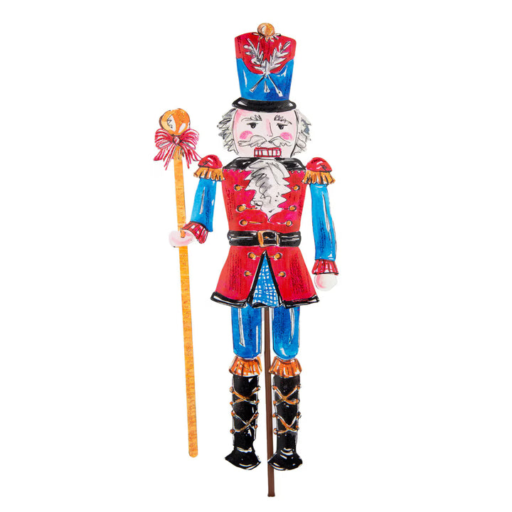 Traditional Nutcracker Stake Door Hanger Round Top Collection 