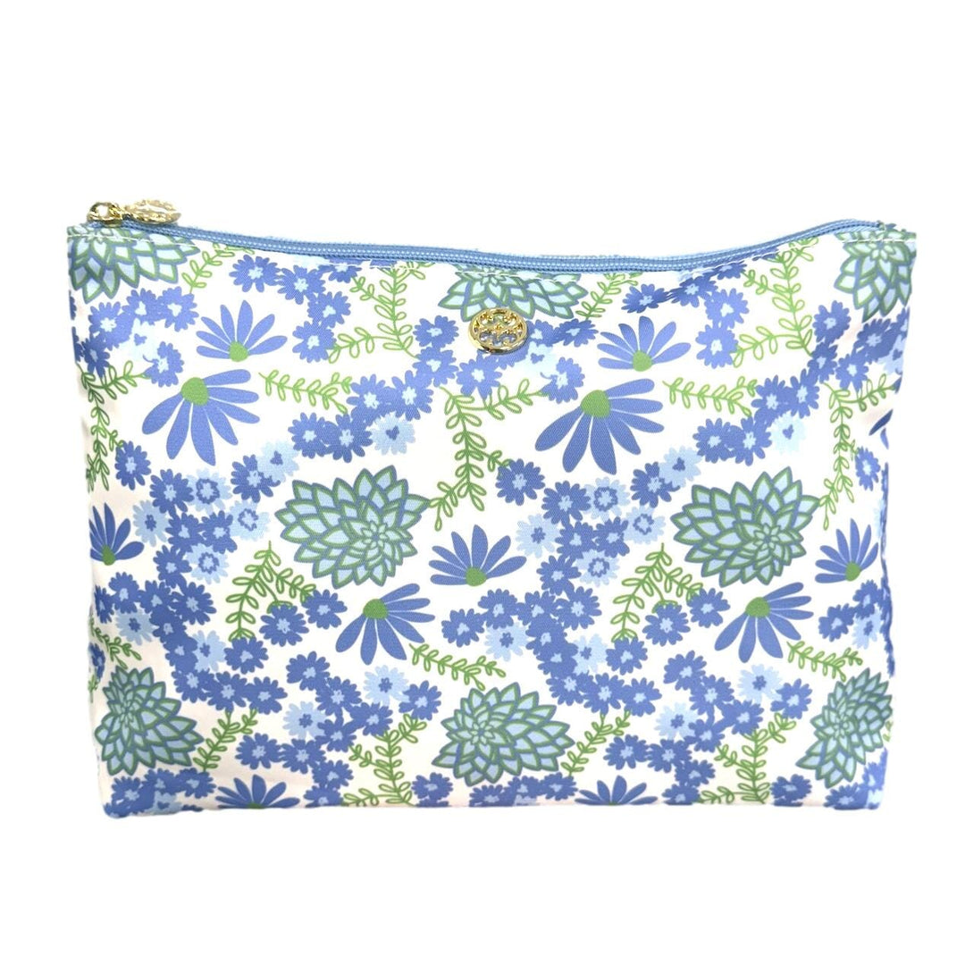 Travel Pouch - Daisy Chain White Cosmetic/Accessories Bags Mary Square 