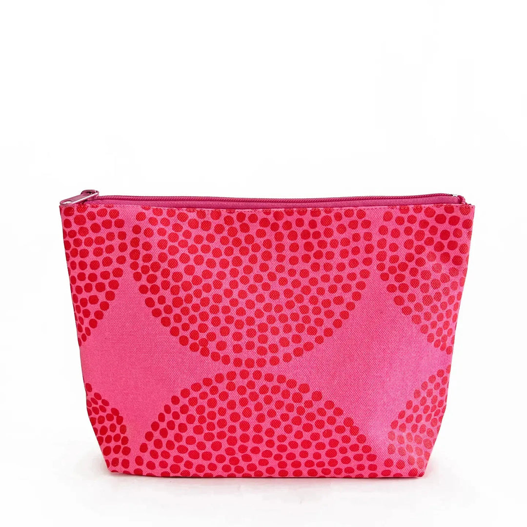 Travel Pouch Large - Big Wheels Pink and Red Cosmetic/Accessories Bags See Design 