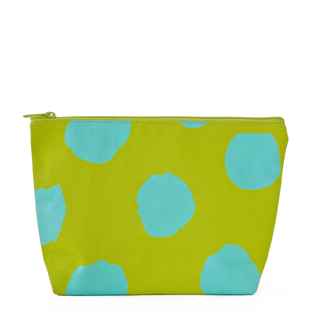 Travel Pouch Large - Dot Green Cosmetic/Accessories Bags See Design 