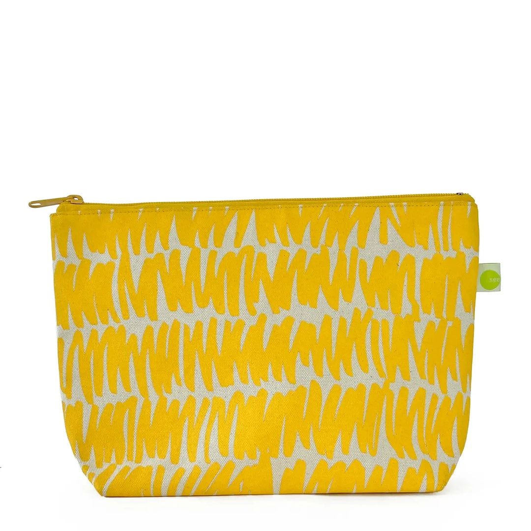 Travel Pouch Large - Gesture Yellow Cosmetic/Accessories Bags See Design 