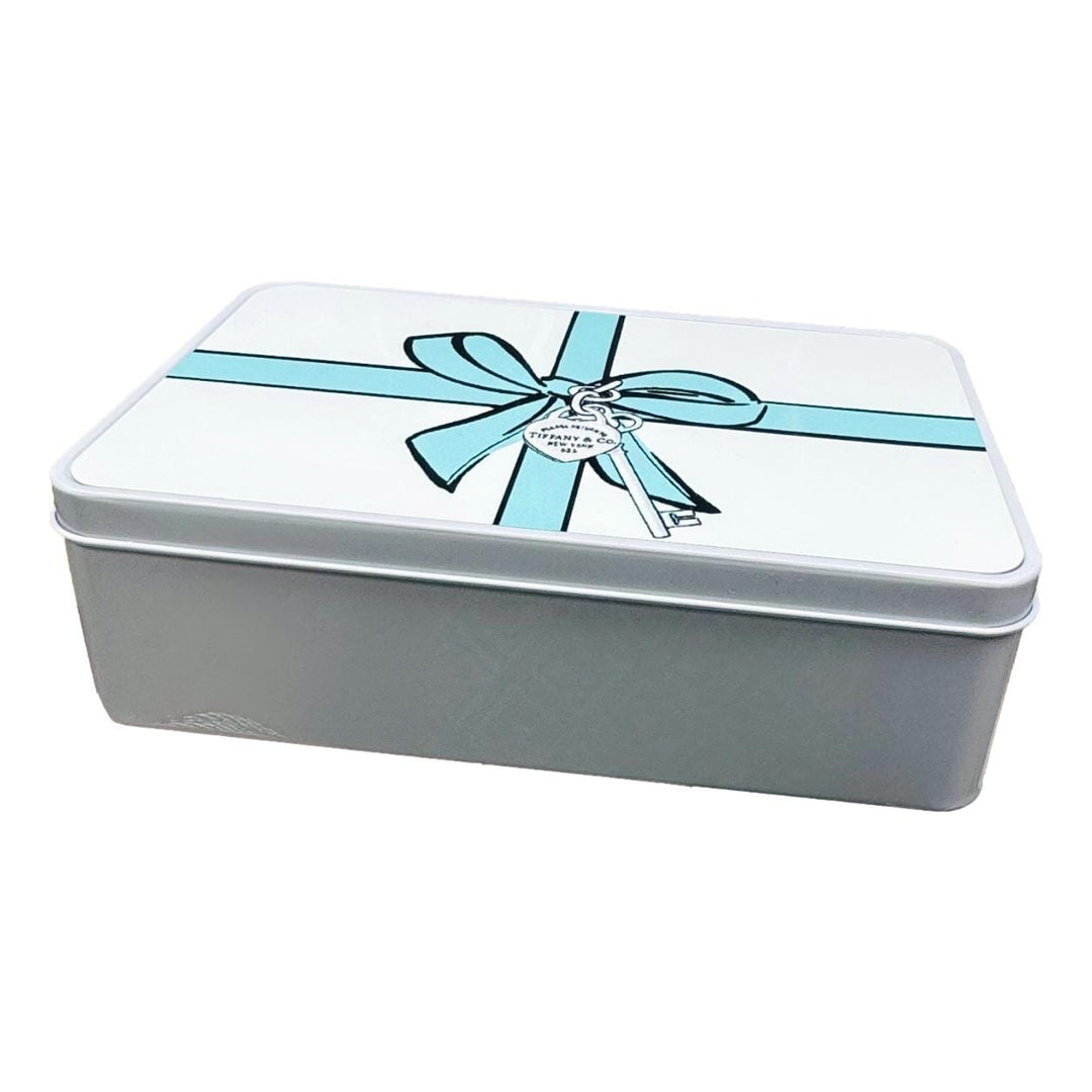 Treasure Box - Tiff Blue Bow Decorative Tray Toss Design 