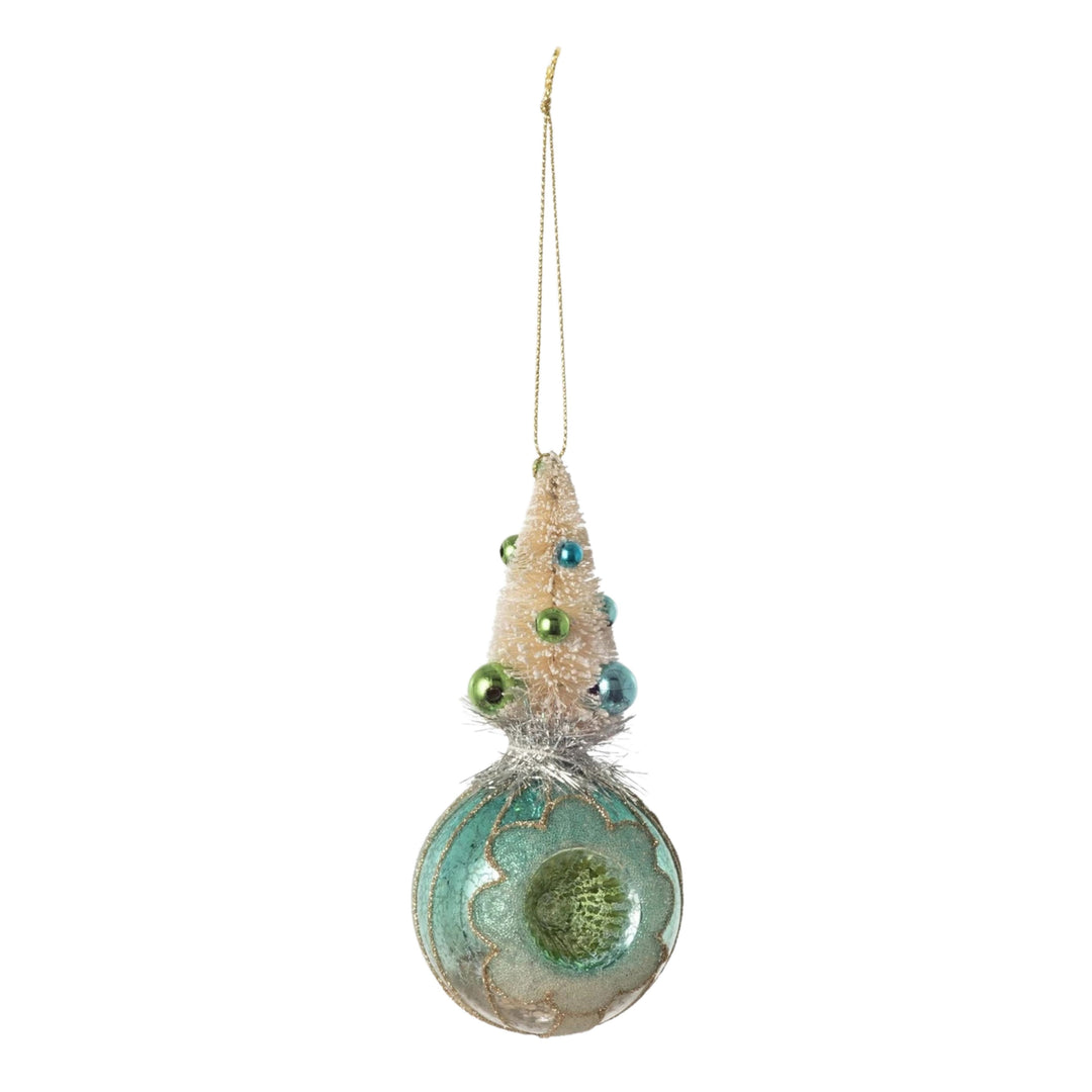 Tree Reflector Ornament Christmas Ornament 180 Degrees Blue 