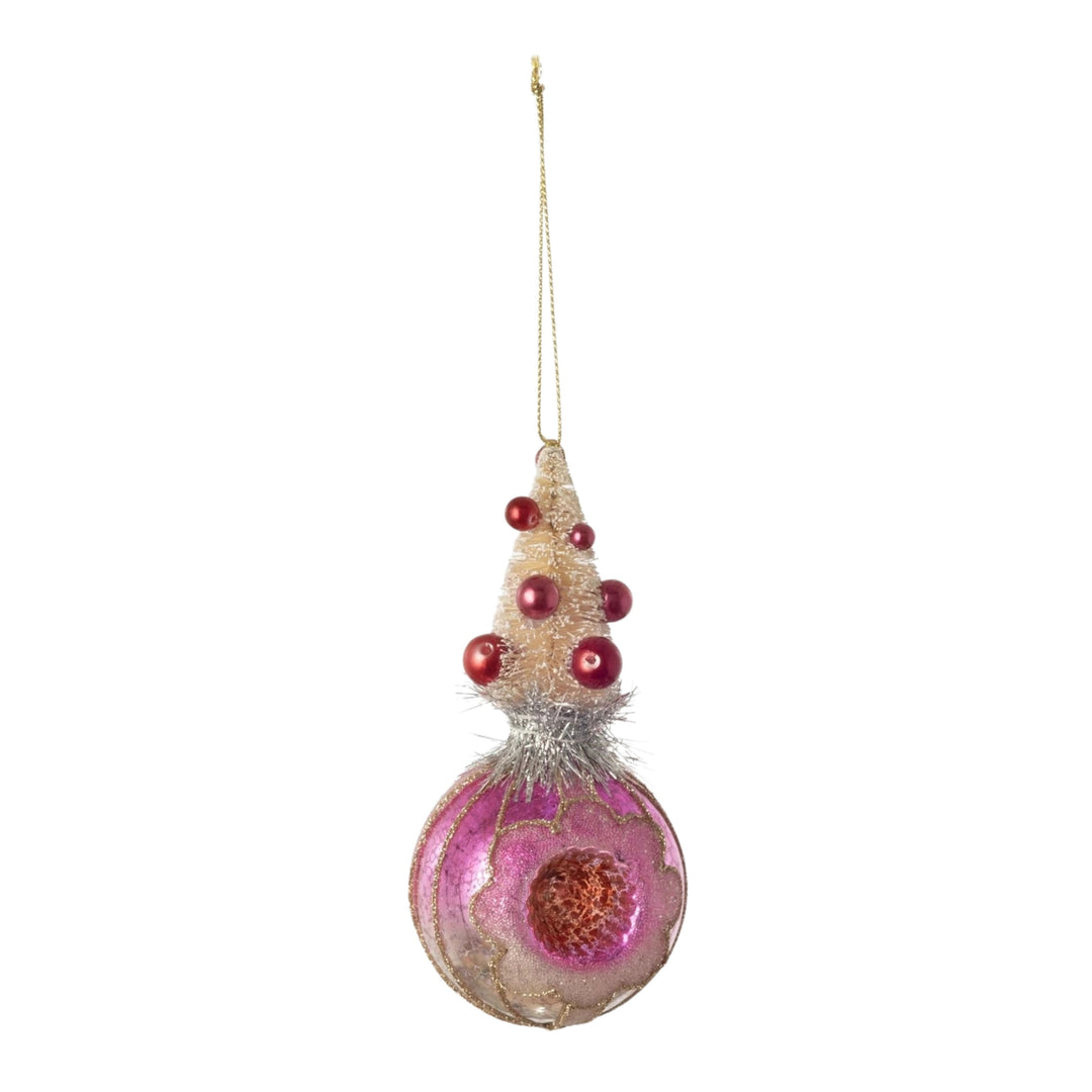 Tree Reflector Ornament Christmas Ornament 180 Degrees Pink 