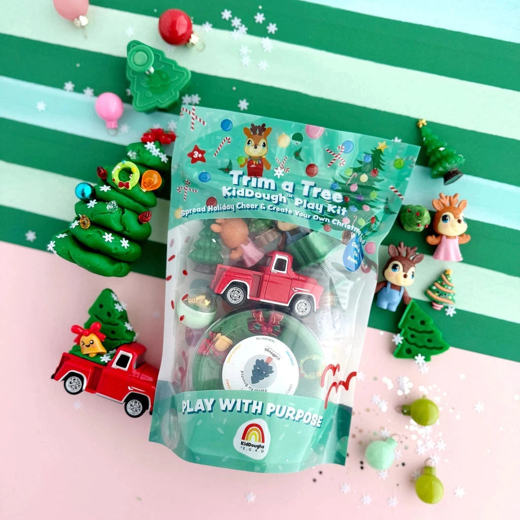 Trim A Tree Kiddough Play Kit Toy Craft Kits Earth Grown KidDoughs 