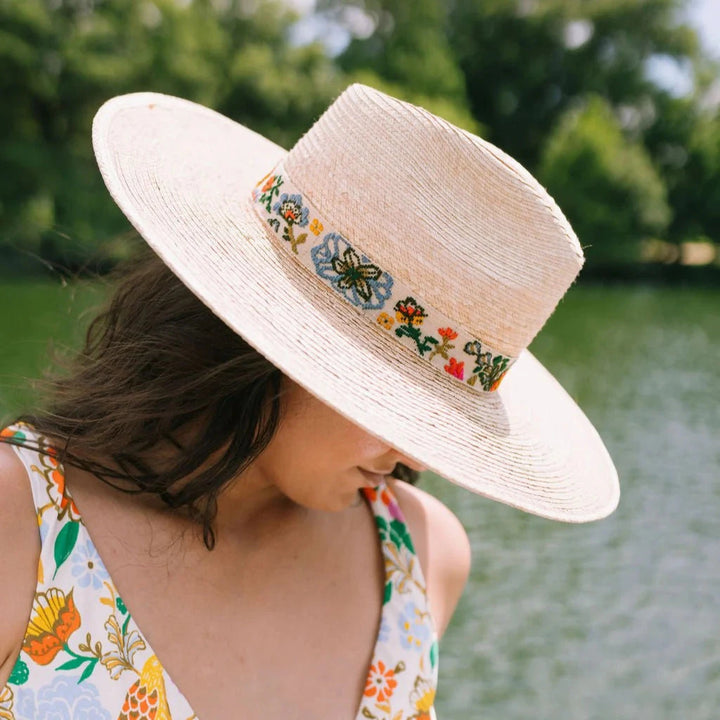 Tropical Embroidered Hat Sunhat Sunshine Tienda 