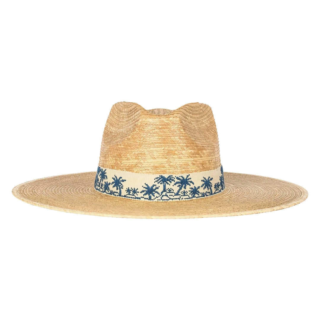 Tropical Toile Palm Hat Sunhat Sunshine Tienda 