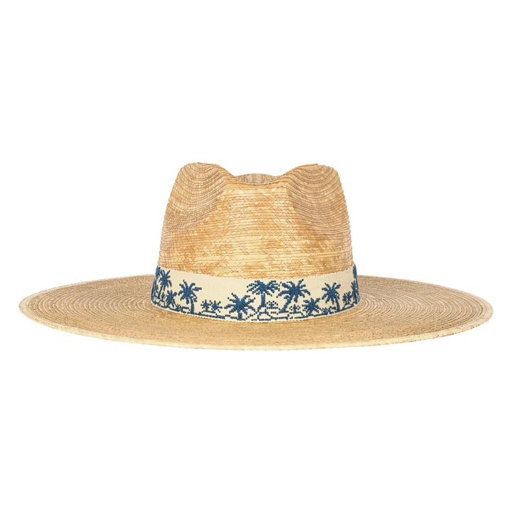 Tropical Toile Palm Hat Sunhat Sunshine Tienda 