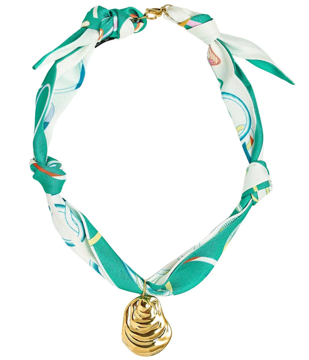 Tucker Scarf Necklace - Oyster Shell Womens Necklace Lisi Lerch 