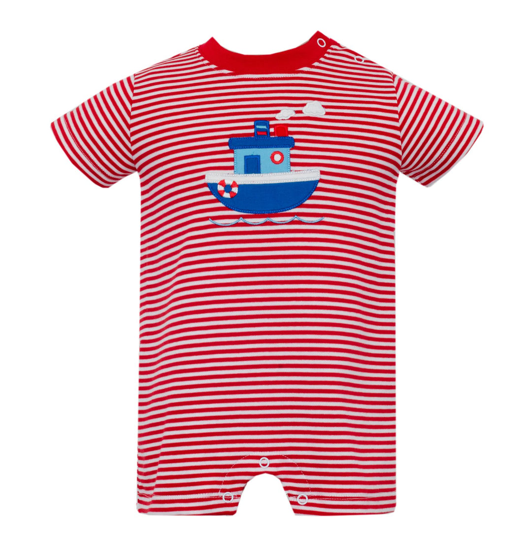 Tugboat Knit Romper Boy Romper Petit Bebe 