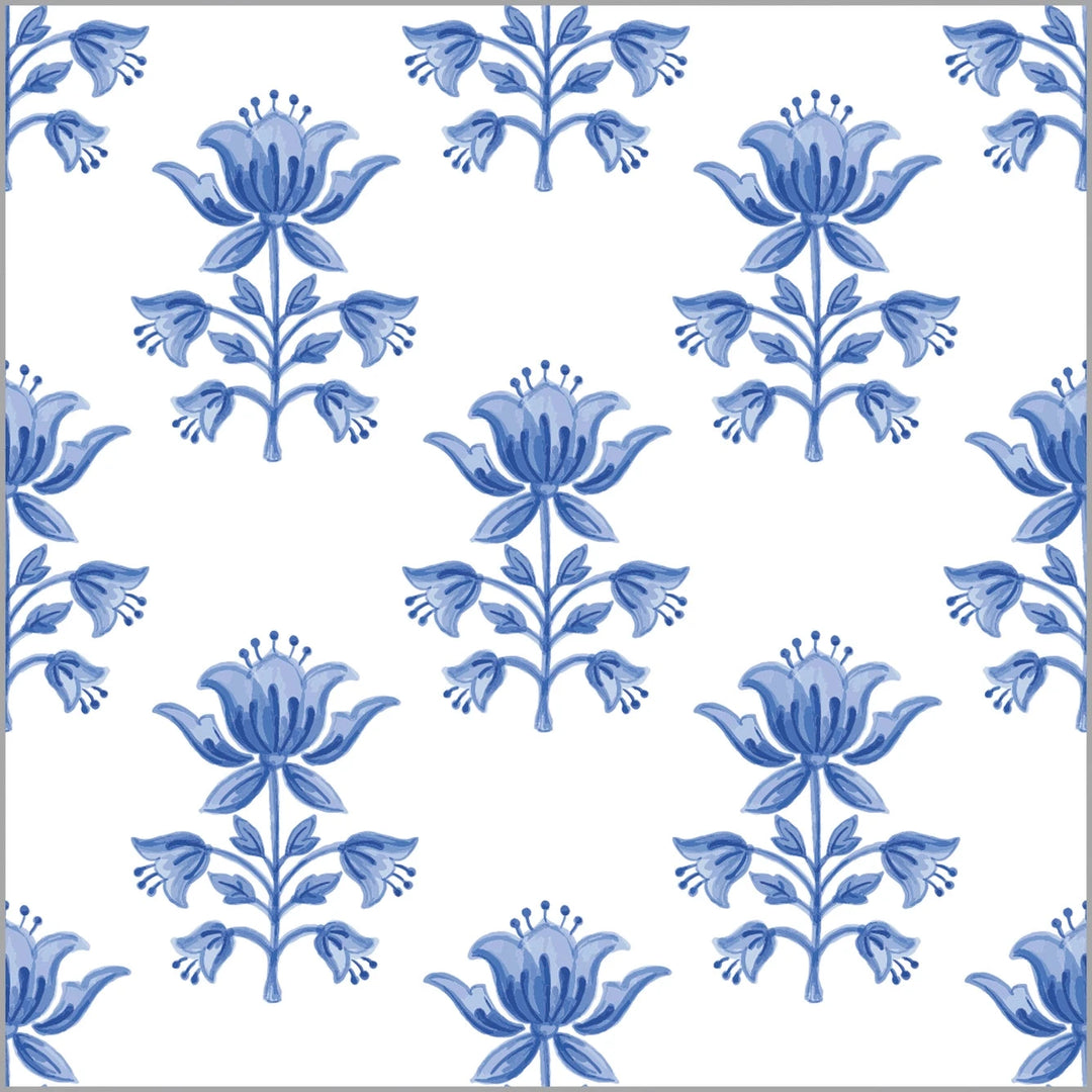 Tulip Block Print Wrapping Paper Roll Wrapping Paper WH Hostess 